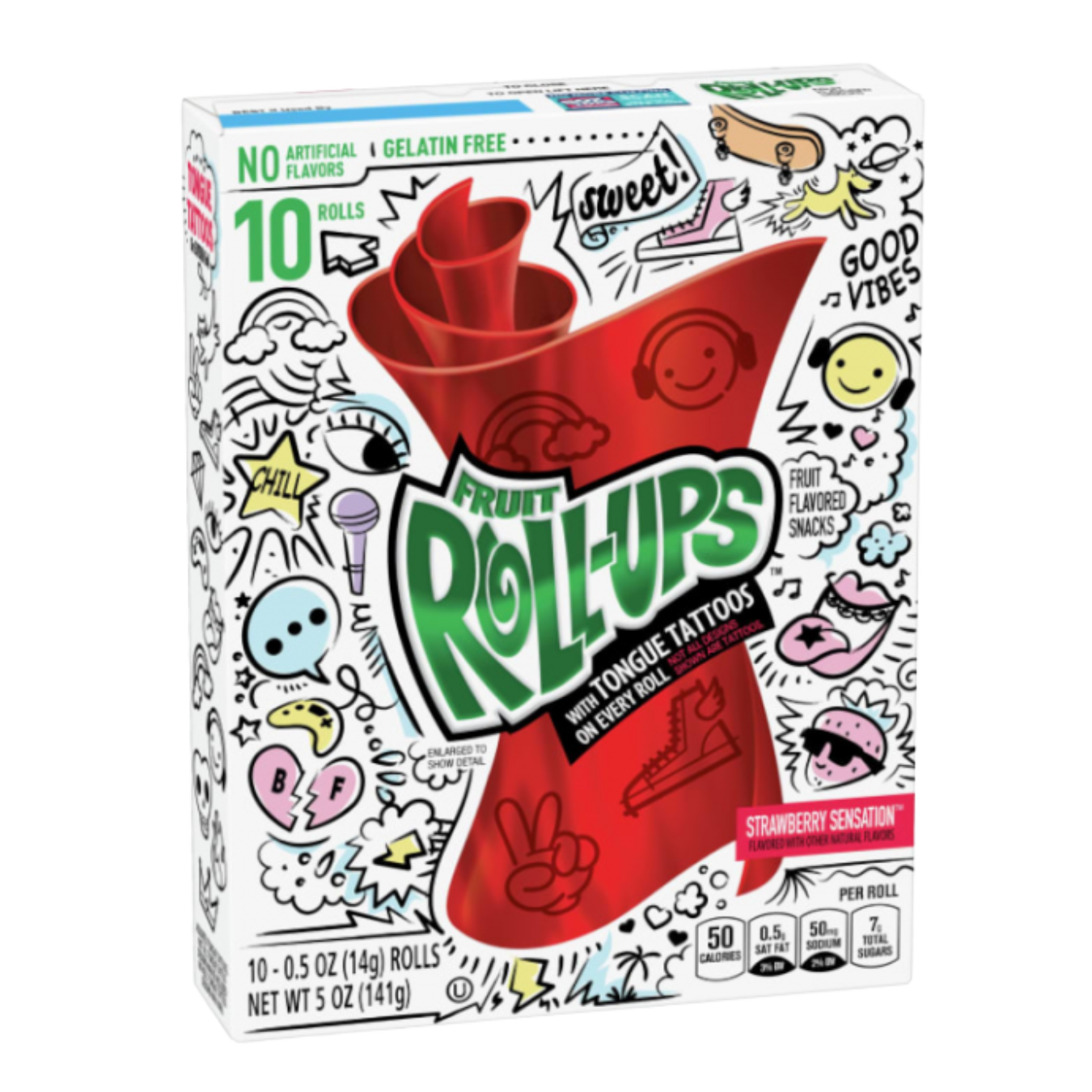 Fruit Roll-Ups Strawberry Sensation (141g)