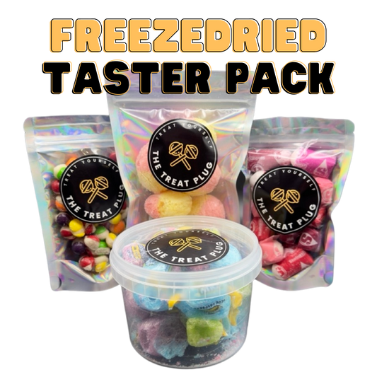 Freeze Dried Taster Pack (Freeze dried Jolly Ranchers, Peaches, Starburst, Skittles Original)