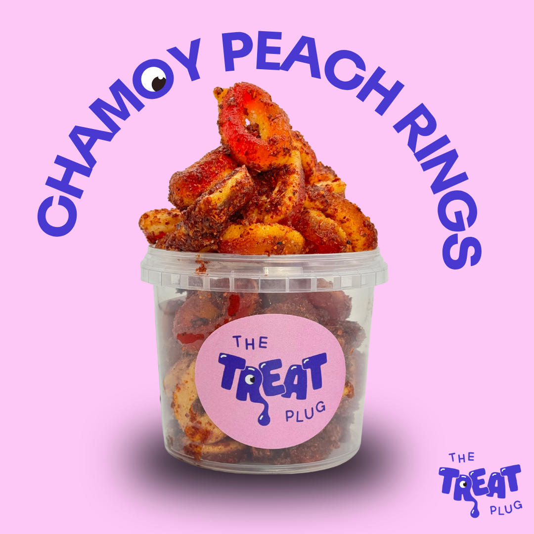 250g Chamoy Peach Rings – Sweet, Spicy & Tangy Snack!