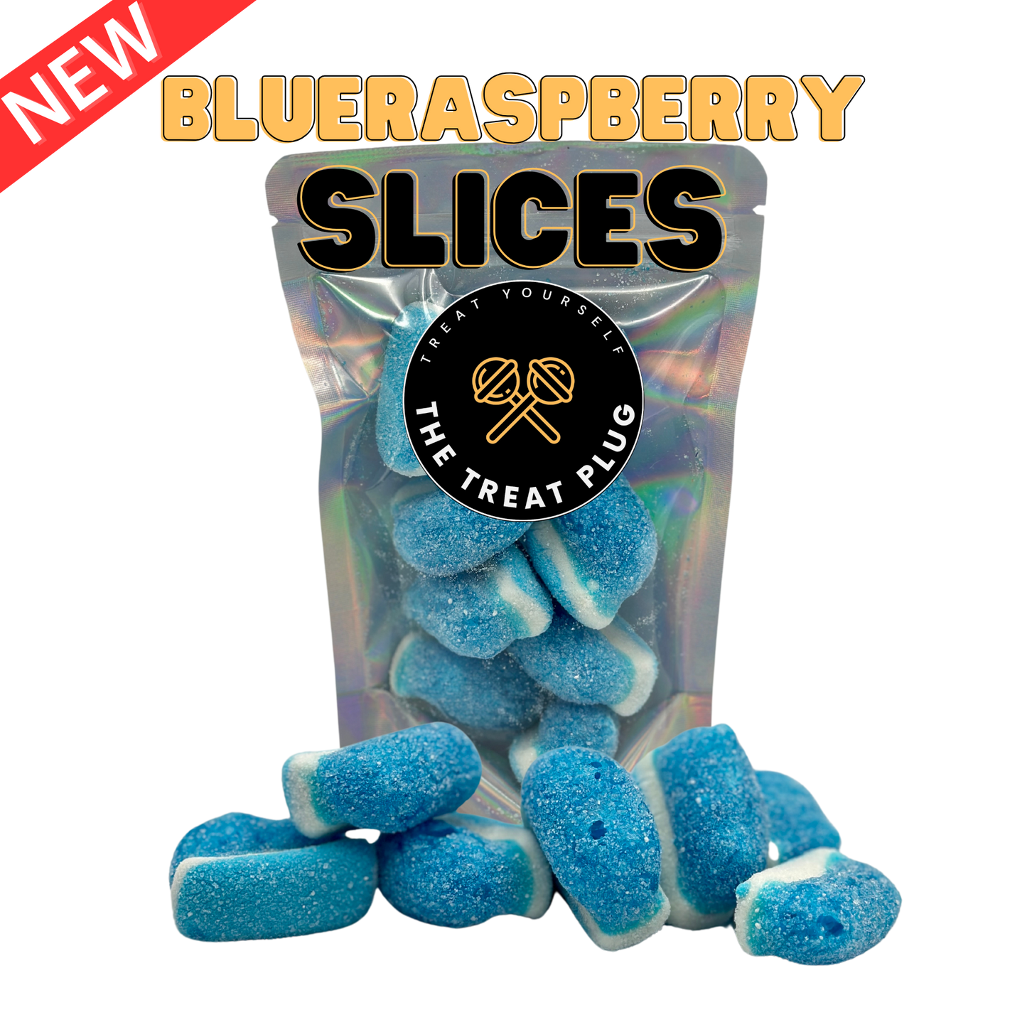 Freeze Dried Blue Raspberry Slices