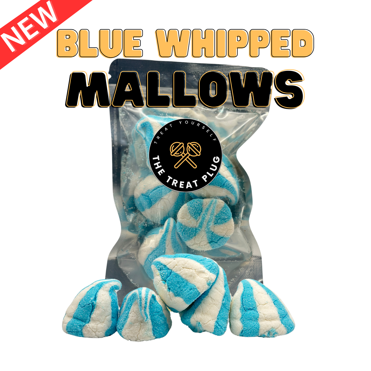Freeze Dried Blue Whipped Mallows