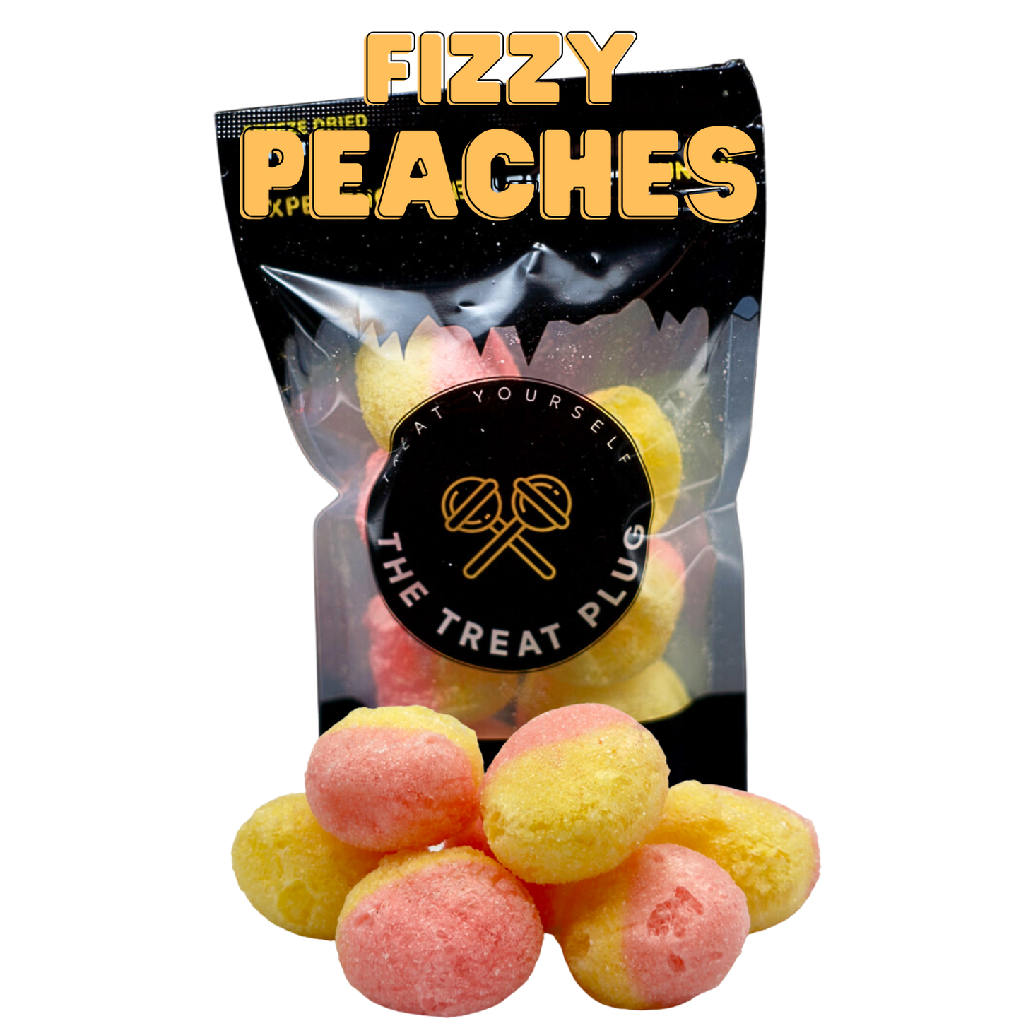 Freeze Dried Fizzy Peaches