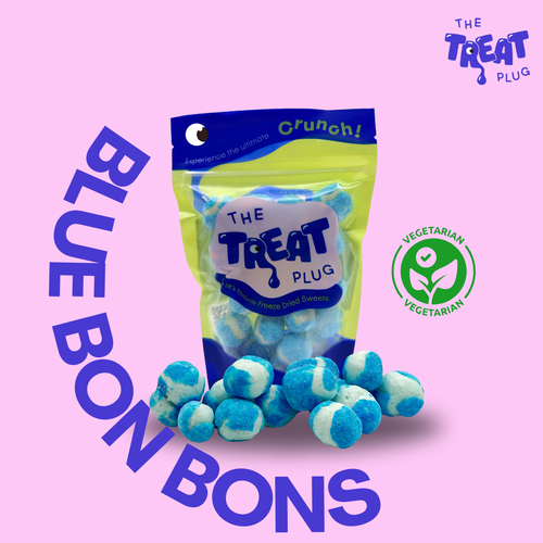 Freeze Dried Blue Raspberry Bon Bons