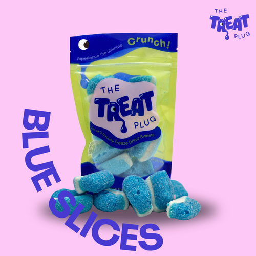 Freeze Dried Blue Raspberry Slices