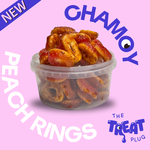 NEW! Chamoy Peach Rings 250G Tub