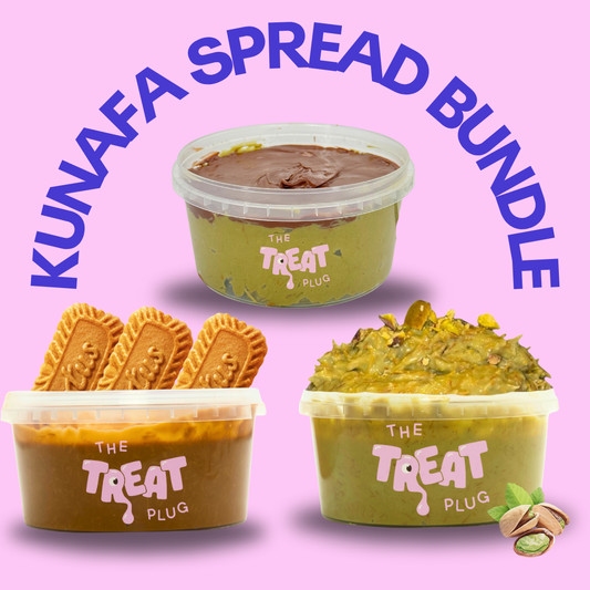 Kunafa Spread Bundle – Biscoff, Pistachio & Dubai Chocolate